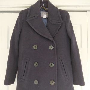 J.Crew Captain Wool Navy Blue Coat 00